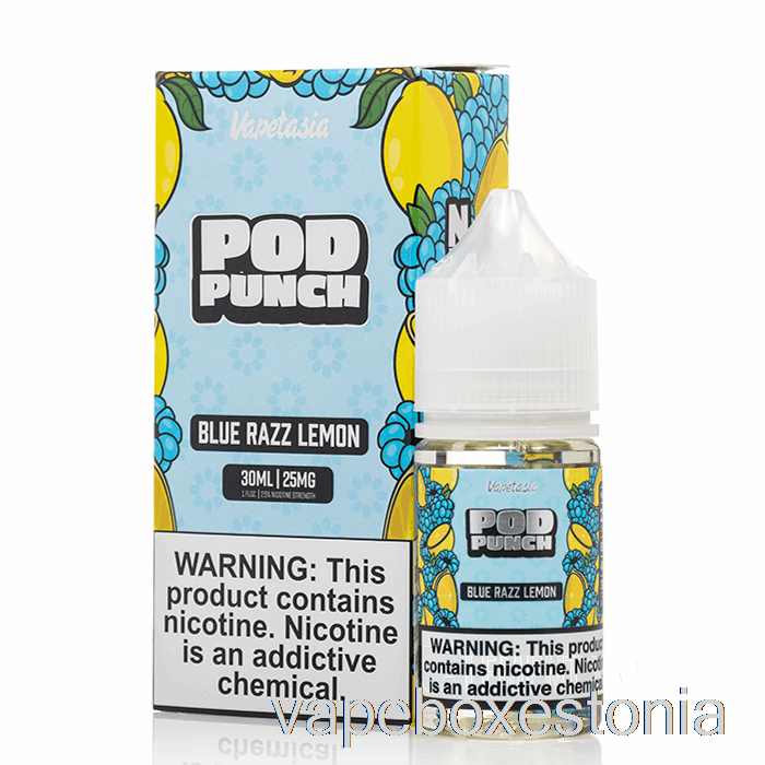 Vape Box Estonia Blue Razz Lemon - Vapetasia Pod Punch Salts - 30ml 50mg